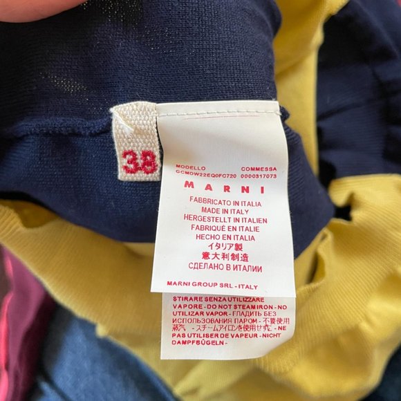 MARNI COLOUR BLOCK KNIT T SHIRT * NWT * SIZE 38 / S - Picture 3 of 5